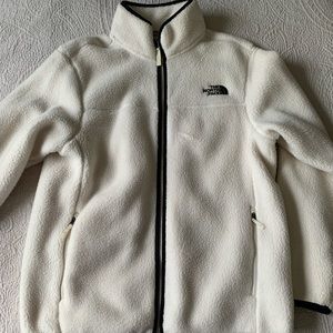 Fleece North Face zip up jacket
